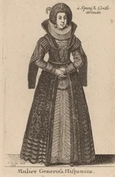 Espanjalainen antelias nainen, 1644.