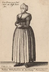 Westfalenin nainen Archiepin luostarista, 1643.