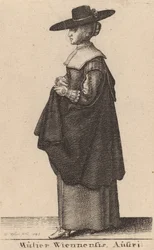 Wienin nainen, Itävalta, 1643.
