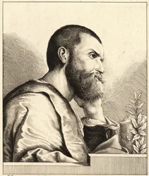 Muotokuva Pietro Aretinosta nuorena miehenä n.1650.