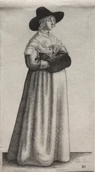 Englantilaisten naisten useat tavat, aatelista maalaisnaisiin..., 1640.
