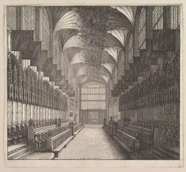 Windsorin linna, St. Georgesin kappeli, kuoro, 1663.
