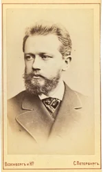 Pjotr Tšaikovski, venäläinen säveltäjä, 1800-luku.