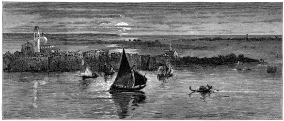 Merinäköala Venetsiasta, 1800-luku.