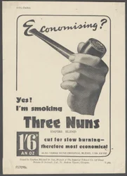 Three Nuns Pipe Tobacco, noin 1930-luku