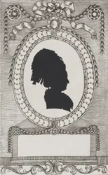 Gräfin Enzenbergin siluetti, Stiftsfräulein, 1784-1834.