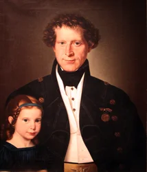 Sulattamomestari Ferdinand Zimmermann ja hänen tyttärensä Marie}