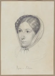 Agnes von Felsen, noin 1822 (grafiitti)