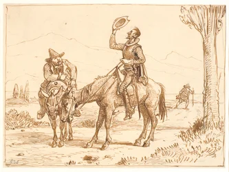 Don Quijote harkitsee kypärää