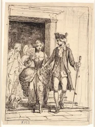 Leander ja Leonora, takana Henrik ja Pernille