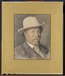 Taidemaalari Gerardus Johannes Roermeesterin (1844-1936) muotokuva