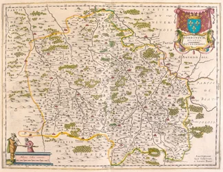 Berri, Nivernois, Borbonnois, teoksessa "Theatrum Orbis Terrarum, sive Atlas Novus", Willem Blaeu, Amsterdam.