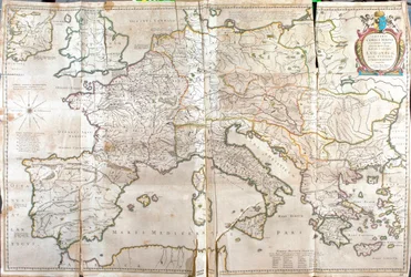 Eurooppa ja Länsi-Aasia, teoksessa "Theatrum Orbis Terrarum, sive Atlas Novus", Willem Blaeu, Amsterdam.