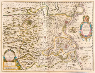 Orange ja Avignon, Willem Blaeun teoksessa "Theatrum Orbis Terrarum, sive Atlas Novus", Amsterdam.