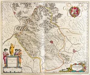 Vicenza, Italia, Willem Blaeun teoksessa "Theatrum Orbis Terrarum, sive Atlas Novus", Amsterdam.