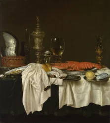 Asetelma hummerin kanssa, c. 1650-1660