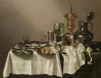 Asetelma, jossa on kullattu pikari, 1635