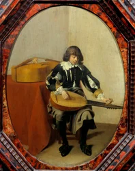 Nuori muusikko. Willem Cornelisz Duysterin (1600-1635) maalaus Ec. Hol.