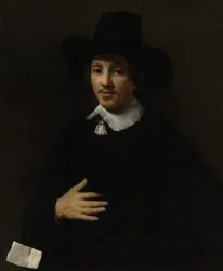 Miehen muotokuva Omakuva, 1653 tai 1655.