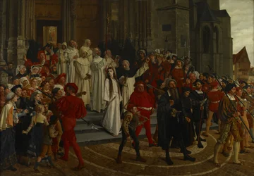 1500-luvun marttyyri - Johanna Van Santhoven, 1883.