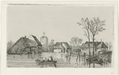 Tulva Beesdissä, 1855