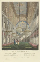 Amsterdamin kuninkaallisen palatsin sisustus Vue d