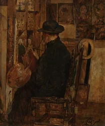 Willem Linnig I:n, taidemaalarin isän, studio