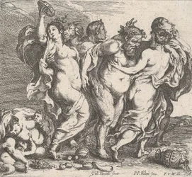 Juopunut Silenus nymfien ja satyyrien seurassa, 1632.