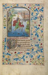 Heiliger Christophorus trägt das Christuskind