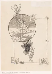 Bändin suunnittelu: Knappert, Emilie C., Views into the Plant World, 1893