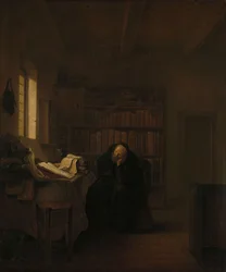 Tutkija työhuoneessaan