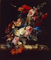 Maljakko kukkia, 1663