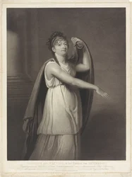 Johanna Cornelia Ziesenis-Wattierin muotokuva Ziesenis s. Wattier, Epichariksen hahmossa (otsikko esineessä)
