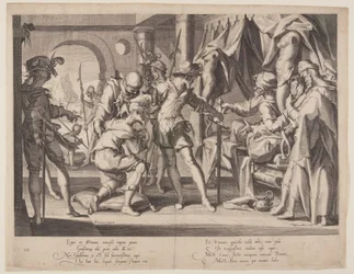 Kreivi William sallii mestauksen, levy 7 teoksesta Thrones of Justice (Thronus Iustitiae).