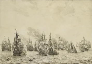 Livornon taistelu (Leghorn) Livornon meritaistelu, 14. maaliskuuta 1653: Jakso ensimmäisestä Englannin merisodasta (1652-54)