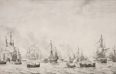 Alamäkien taistelu Alamäkien taistelu espanjalaista Armadaa vastaan, 21. lokakuuta 1639