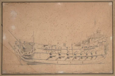 Leikkipalkinto", noin 1689 (grafiitti, harmaa pesu).