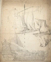 Kampveeren () muotokuva, noin 1664 (offset, grafiitti, harmaa pesu).