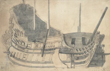 Jaarsveldin muotokuva, noin 1665 (grafiitti, harmaa tussi).
