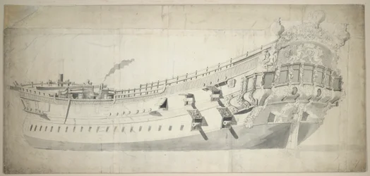 Muotokuva "Charles Galley", noin 1676 (grafiitti, harmaa pesu).