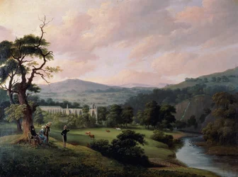 Bolton Abbey River Wharfesta (akvarelli paperille)