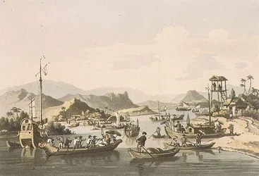 Pagpapadala ng Cochin-Chinese sa Ilog Taifo, plate 15 mula sa 