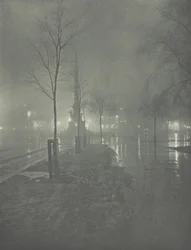Wet Night, Columbus Circle, New York, n. 1897.