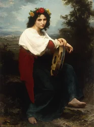 Italialainen nainen tamburiinin kanssa, 1872