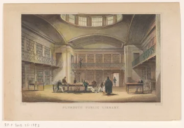 Plymouthin kirjasto Plymouth Public Library (otsikko esineessä)