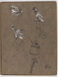 Tutkimuksia öljymaalaukseen, ?Lippu: Albuhera, 16.5.1811?
