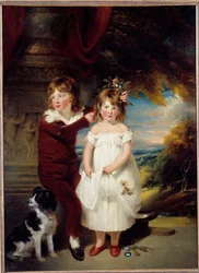 Veli ja sisar William Beecheyn (1753-1839) maalaus su. 1,67 x 1,23 m