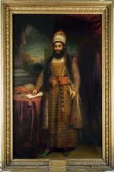 Persian suurlähettilään Mirza Abul Hassanin (1785-1880) muotokuva, Persian kuninkaan Englantiin lähettämä, 1809