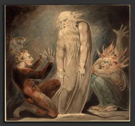 Samuelin henki ilmestyy Saulille. Noin 1800