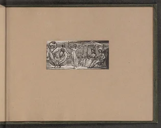 Menalcas katsomassa naisten tanssia, 1821.
